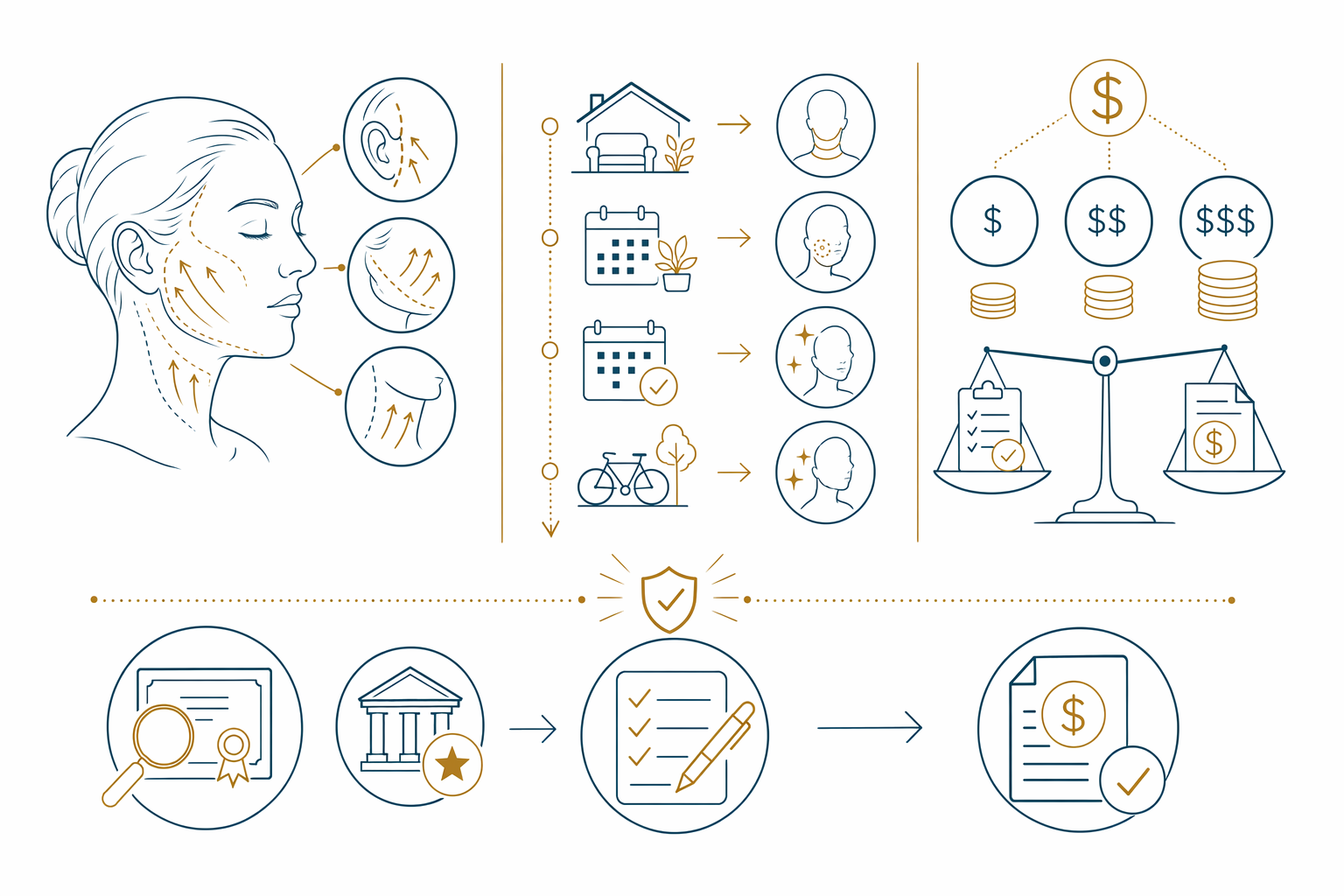 Facelift surgery: how it works, recovery, and self-pay cost