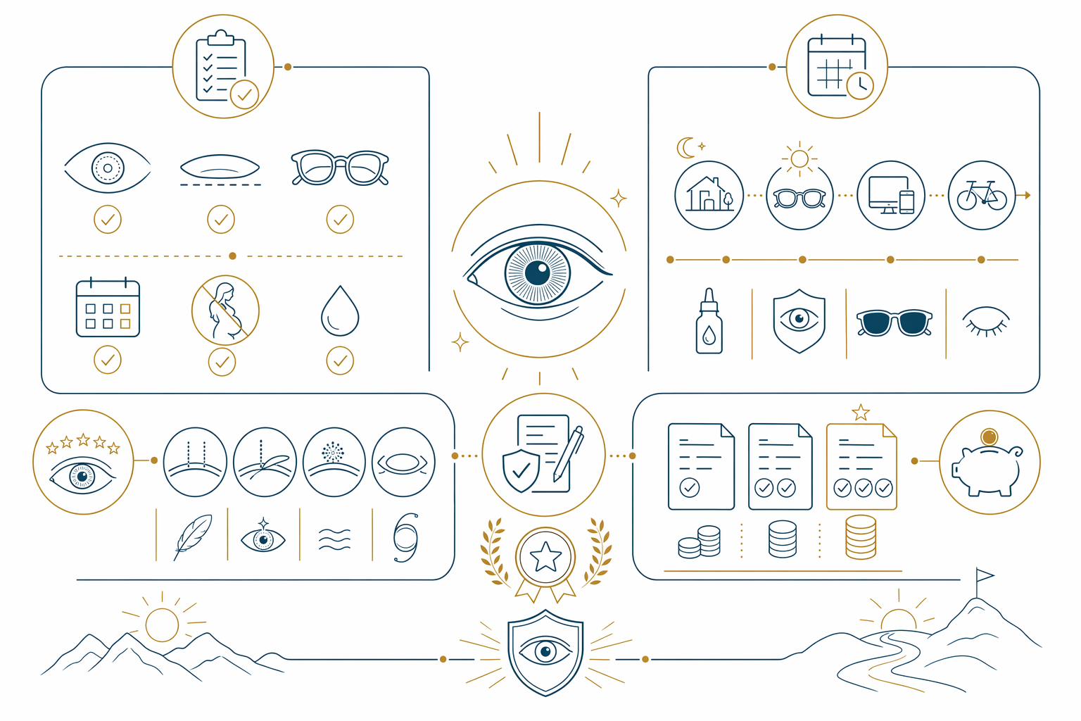 LASIK and elective laser vision correction: candidacy, recovery, cost